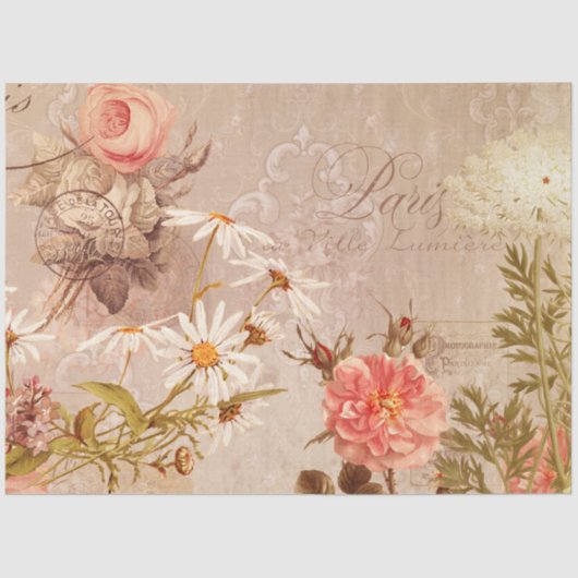  najaar ontkoppeling achtergrond Parijs Tissuepapier (Voorkant)