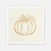 Najaar ontwerp Herfst Pumpkin-Thanksgiving Servet (Voorkant)