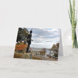 Najaar op Cole's Hill, Plymouth MA-kaart Feestdagen Kaart