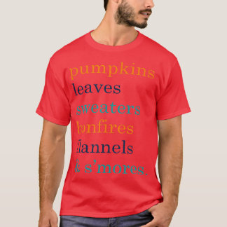 Najaar pomkinFall-shirt voor vrouwen met Gezegde T-shirt
