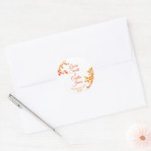 najaar ronde sticker (Envelop)