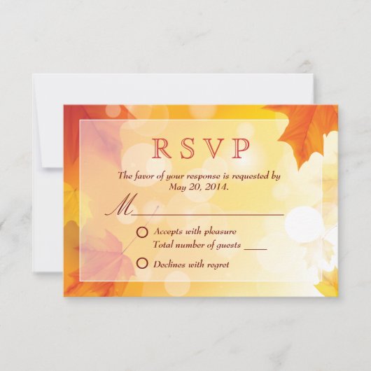 Najaar RSVP RSVP (Voorkant)