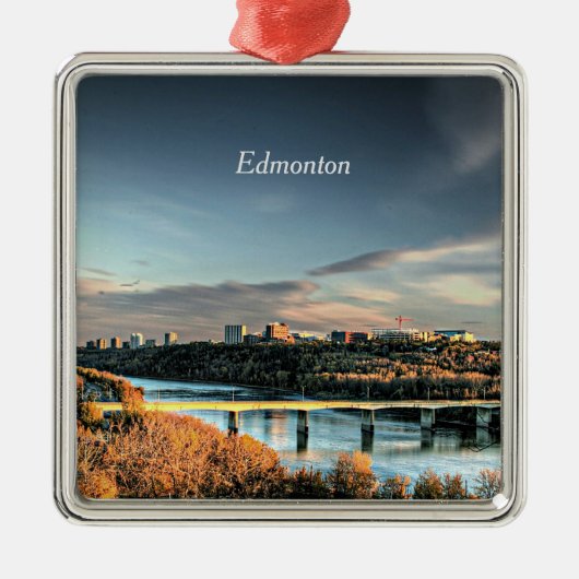 Najaar van Edmonton Metalen Ornament (Voorkant)