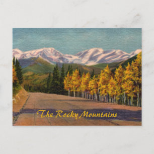 Najaar van het  Briefkaart van de Rockies