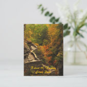 Najaar van het staatspark Treman Briefkaart (Staand voorkant)