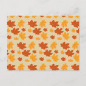 Najaar verlaat naadloos behang briefkaart (Voorkant)