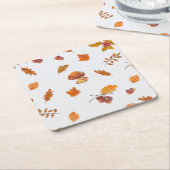 najaar vierkante kartonnen onderzetter (Schuin)