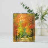 Najaar Walk Briefkaart (Staand voorkant)