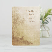 Najaar Wedding Invite Kaart (Staand voorkant)