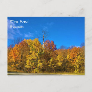 Najaar West Bend, Briefkaart Wisconsin