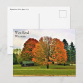 Najaar West Bend, Briefkaart Wisconsin (Voorkant / Achterkant)