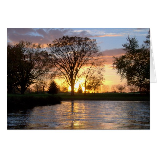 Najaar zonsondergang #1 (Voorkant Horizontaal)