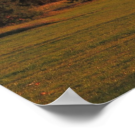 Najaar zonsondergang Tatras Poster (Hoek)