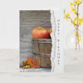 Najaarappels in mandje kaart (Gele Bloem)