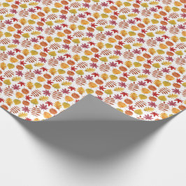 Najaarblad patroon cadeaupapier