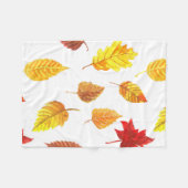 Najaarblad patroon fleece deken (Voorkant (Horizontaal))