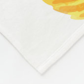 Najaarblad patroon fleece deken (Hoek)