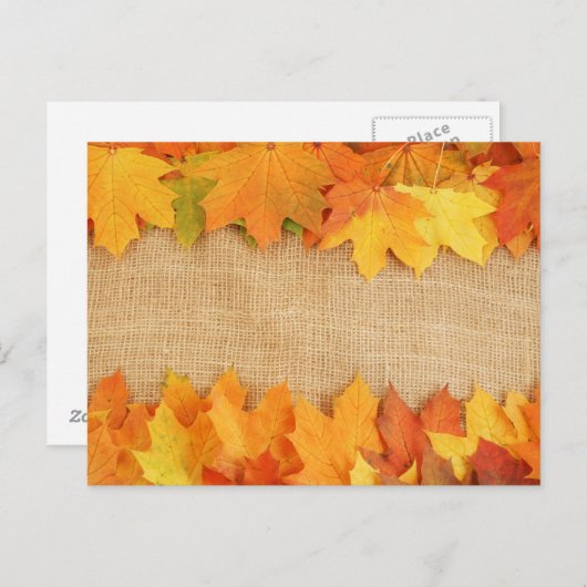 Najaarbladeren Briefkaart (Voorkant / Achterkant)
