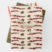 Najaarbladeren en eikels inpakpapier vel (In situ)