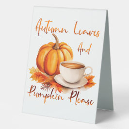 Najaarbladeren en pompoen alstublieft