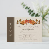 Najaarbladeren RSVP (Staand voorkant)