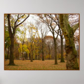 Najaarbomen afdrukken Poster landschap New York (Voorkant)