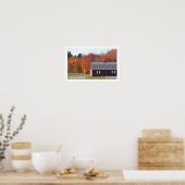 Najaarbomen met Barn Poster (Keuken)