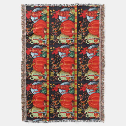 Najaardeklaag van Antiek schilderende pompoen Deken (Voorkant Verticaal)