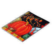 Najaardeklaag van Antiek schilderende pompoen Notitieboek (Linkerzijde)