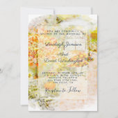 Najaargang bruiloft Garden Kaart (Voorkant)