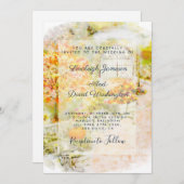 Najaargang bruiloft Garden Kaart (Voorkant / Achterkant)