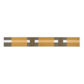 NajaarHerfst Abstract Pset Pattern Brown Mustard Grosgrain Lint (Voorkant)