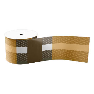 NajaarHerfst Abstract Pset Pattern Brown Mustard Grosgrain Lint