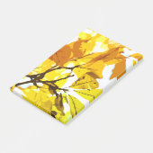 Najaarkleuren, bladeren post-it® notes (Schuin)