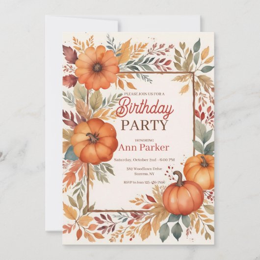 Najaarkleuren Kaart (Voorkant)