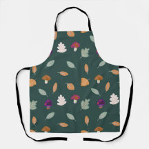 Najaarkleuren met bladeren en paddenstoelen