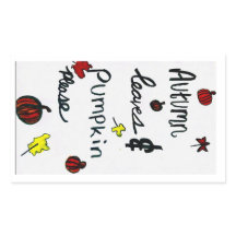 Najaarleder en pompoen gelieve het vel te plakken