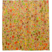 Najaars Abstract ontwerp met echo-aansluiting Douchegordijn (Voorkant)