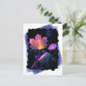 Najaars bladeren in Neon en Blue Briefkaart (Staand voorkant)