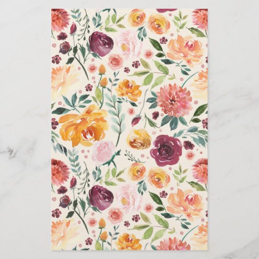 najaars Blooms Bat Mitzvah Uitnodiging (Achterkant)