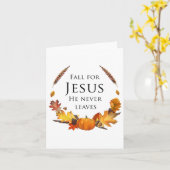 Najaars Christelijke Herfst voor Jezus die hij noo Kaart (Gele Bloem)