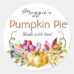 Najaars Herfst Baking Pie of Jar Labels