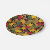 Najaars Herfst Colorful Leaves Papieren Bordje (Gekanteld)