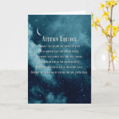 Najaars Herfst Equinox Blessings met maan Kaart (Gele Bloem)