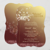 Najaars herfst glam Wedding Rehearsal Kaart (Voorkant / Achterkant)