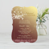 Najaars herfst glam Wedding Rehearsal Kaart (Staand voorkant)