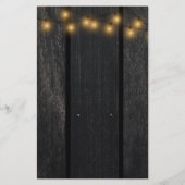 Najaars herfst, menu van de bruiloft van hout (Achterkant)