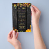 Najaars herfst, menu van de bruiloft van hout (Hand)