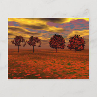Najaars kleuren Maple Trees Art Gifts Briefkaart