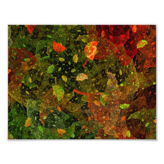 Najaars kleurrijk decoratief ontwerp foto afdruk (Voorkant)